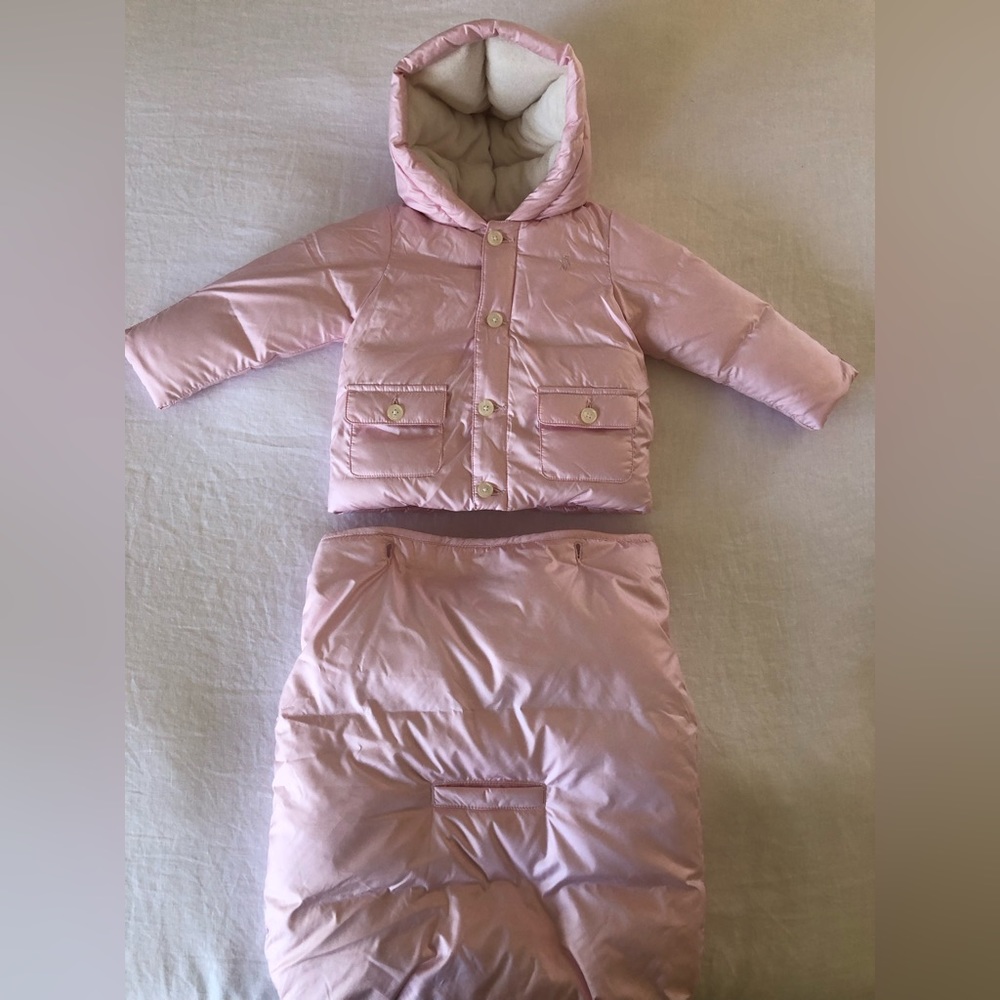 Ralph Lauren pink bunting set